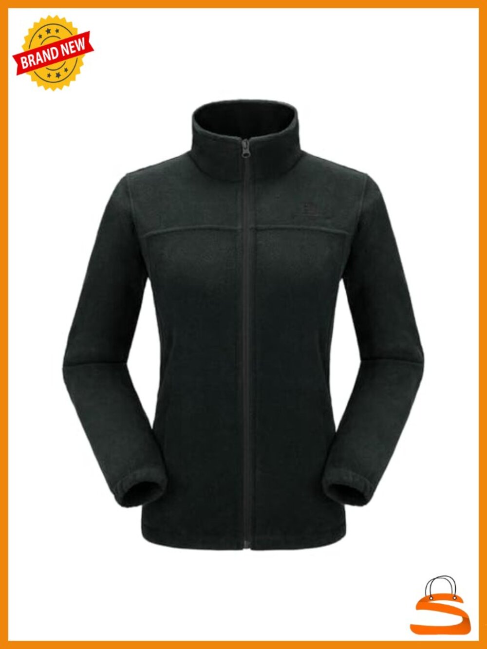 Women's Full Zip Fleece Jacket with Pockets Soft Polar Fleece Coat Outdoor
